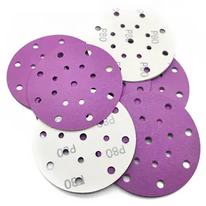 High Quality 150 mm Abrasive Disc Sanding Disc Sandpaper Use with 6 Inch 17 Holes Backing Sanding Pad
