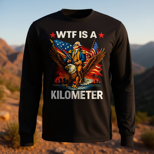 ¿Qué es un kilómetro? Camiseta de manga larga Eagle - Product Image 3