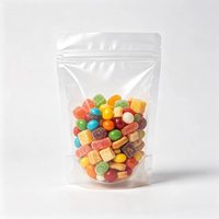 Sachets refermables personnalisés à fermeture éclair, sacs en plastique composite de qualité alimentaire pour l'emballage de bonbons, de friandises et de snacks