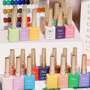 Set de Esmalte de <span class=keywords><strong>Uñas</strong></span> en Gel de 15ml, Colorido, Estilo Francés, de Marca Privada, Removible con UV/LED, <span class=keywords><strong>Semipermanente</strong></span>, Vegano, de Larga Duración - Product Image 1