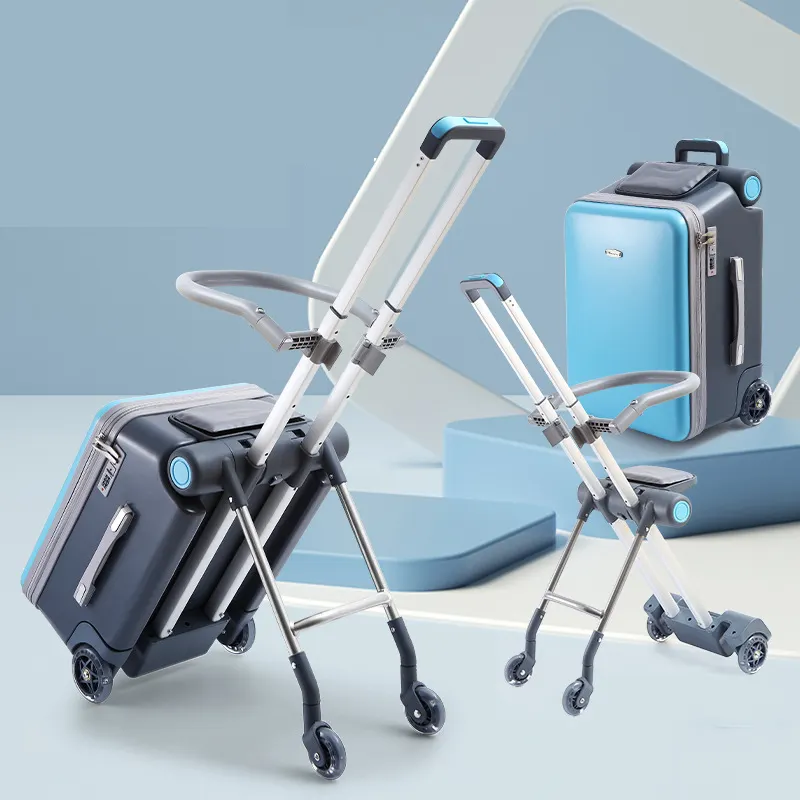 Poussette pour enfants Valise pour enfants Équitation et assise Multi-fonction Imperméable et résistant à l'usure Valise de coffre Bagages