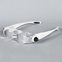 Zoom Enlarge Eyeglass TV Magnifier Mobile Phone Glass Magnifier Hands Free Magnifying Glass Low Vision Aids Smart Phone Holder