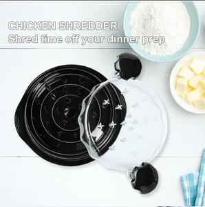 Vente en gros de déchiqueteuses de viande de porc rondes et manuelles en plastique outil de barbecue déchiqueteuse de poulet antidérapante pour la cuisine - Product Image 5