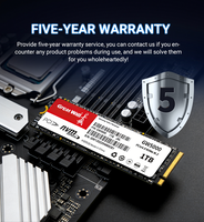 SSD Internal Desktop Great Wall GW5000 PCIe Gen4 2TB Baru Kecepatan Baca/Tulis Tinggi 5000MB/s 4500MB/s 3D NAND TLC Drive EMC FCC ROHS