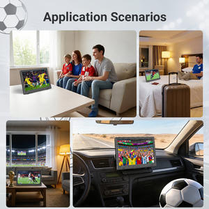 Téléviseur numérique portable de <span class=keywords><strong>9</strong></span> pouces, 10 pouces, compact, petit écran LCD, prend en charge ATSC DVB-T2, Coupe du monde de football, batterie 1500 mAh, téléviseur de poche - Product Image 6