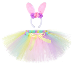 Vestidos de tutú para niñas 2025, ropa de conejitos de Pascua para niños, faldas tutú rosas para niñas pequeñas - Product Image 5