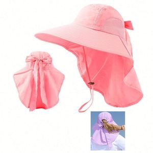 Quick Dry Sun <b>Hat</b> UV Protection Foldable Waterproof Wide Brim Bucket <b>Hats</b> with Neck Flap for Summer Beach Fishing Hiking Gift - Product Image 1