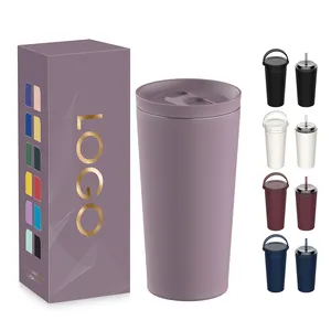 Customized Logo 20 Oz Tumbler Travel Double Wall Stainless Steel Coffee Cups 20oz Tumbler With Lids And Straw