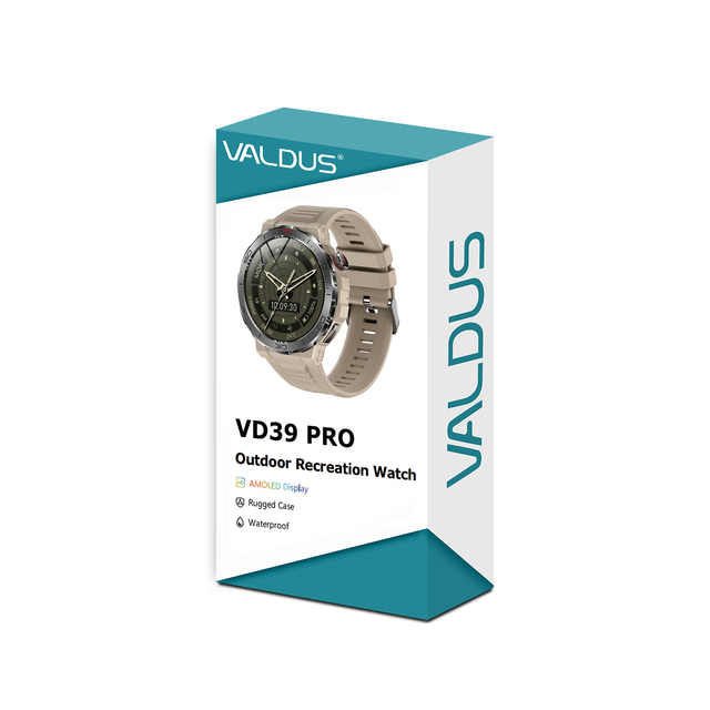 VALDUS 2025 Health Smartwatch 400mAh Battery Compass Voice Assistant Heart Rate Blood Pressure Monitoring VD39 PRO Smart Watch