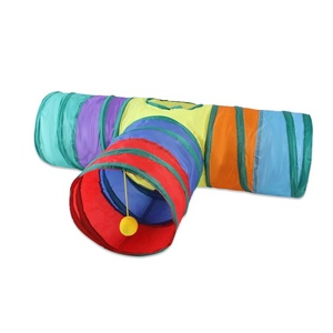 Vendo <span class=keywords><strong>Tunnel</strong></span> giocattolo per gatti per animali domestici piccolo <span class=keywords><strong>Tunnel</strong></span> per gatti pieghevole con sfera di peluche - Product Image 6