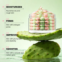 Crème Visage Bicolore au Collagène en Capsules Double Action Cactus Pore, Marque Blanche Personnalisée, 70g, Pour Tous Types de Peau, Usage Jour, OEM