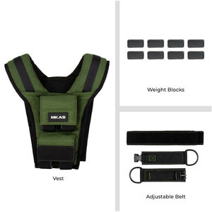 MKAS Calisthenics-<span class=keywords><strong>Chaleco</strong></span> deportivo <span class=keywords><strong>de</strong></span> nailon ajustable <span class=keywords><strong>de</strong></span> alta calidad, para deportes al aire libre, entrenamiento <span class=keywords><strong>de</strong></span> pesas para correr, chalecos con <span class=keywords><strong>peso</strong></span> - Product Image 2