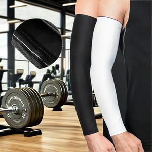 Manga de compresión de spandex para baloncesto, soporte de brazo, entrenamiento deportivo, coderas de compresión para ciclismo, actividades al aire libre - Product Image 2