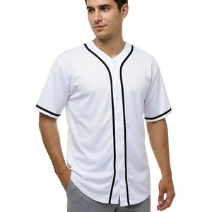 Custom Summer Short Sleeve Men's Baseball Jersey Polyester T-Shirt for Men - Product Image 1