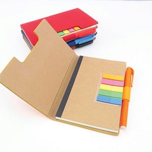 Xx774 Vintage Kraft Paper Coil Sketch Notebook Notepad Memo Pad <b>Sticky</b> <b>Notes</b> Custom Printed Logo Notepads With Pen - Product Image 1