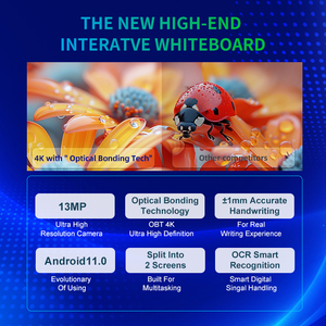 Tableaux interactifs tout-en-un 4K de 65, 75, 86, 98 et 110 pouces, tableau blanc numérique intelligent, écran tactile, tableau d'enseignement pour la salle de classe - Product Image 4