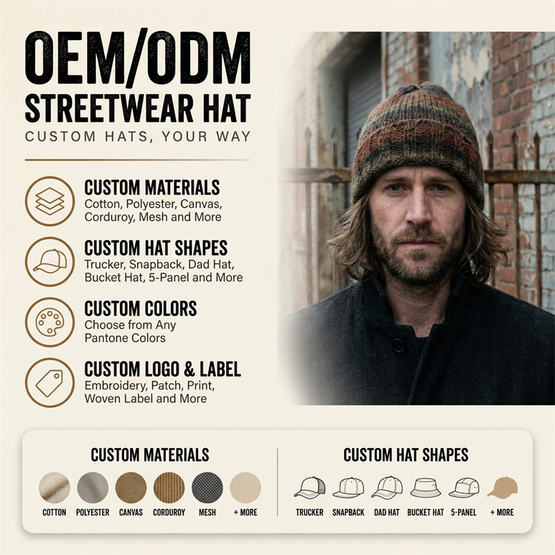 Custom Logo Knit Beanie Warm Stretch Acrylic Skull Cap Ski Running Casual Knitted Hat Men Women Daily Wear