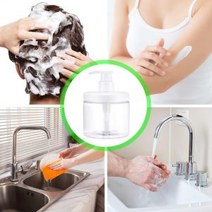 Bouteilles et pots en plastique PET avec couvercle vissé, sérigraphiés, pour soins de la peau, shampoing, crème pour le visage, beurre corporel, gommages, lotion - Product Image 5