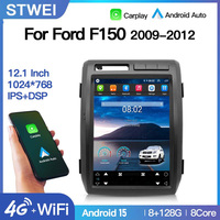 Radio de Coche STWEI para Ford F-150 F150 2009-2012 con Pantalla Estilo Tesla, CarPlay, Navegador, Reproductor de Video Multimedia, Android 15, 4G, GPS, Autoradio