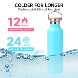 برومو معتمد من BSCI زجاجة مياه للهدايا سائبة من الفولاذ المقاوم للصدأ بسعر مخصص طباعة أغطية متعددة - Product Image 4