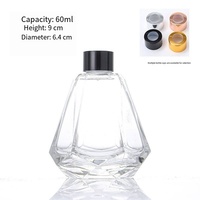 Bouteille de parfum de voiture en verre de haute qualité de 60 ml et 200 ml, couleur dégradée, diffuseur de parfum de voiture, bouteille vide