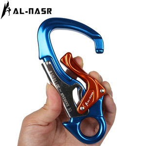 Al-Nasr Carabiner Aluminum Alloy Two-Stage Auto K-Lock Safety Hook For Climbing Rappelling Via Ferrata Caving High Altitude Work - Product Image 2