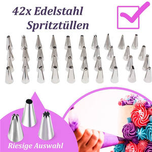 <span class=keywords><strong>Kit</strong></span> de 64 Douilles de Pâtisserie pour Décoration de Gâteaux, en Acier Inoxydable Écologique et Sûr au Contact Alimentaire, avec Poches à Douille et Outils de Cuisson pour Cupcakes - Product Image 3