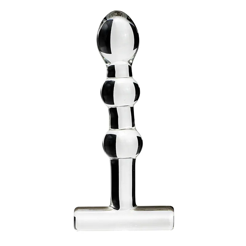 Consolador de cristal 2023, producto erótico para adultos, juguete sexual, consolador de cristal, consoladores con tapón Anal de cristal para mujeres