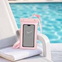 Sac de téléphone étanche en PVC unisexe avec fonctionnalités flottantes et écran tactile pour la natation, la plongée, le rafting et les activités de plein air