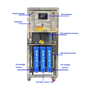 Machines de traitement de l'eau par osmose inverse commerciales, système de filtration d'eau potable domestique, purificateur d'eau 250LPH 500LPH - Product Image 6