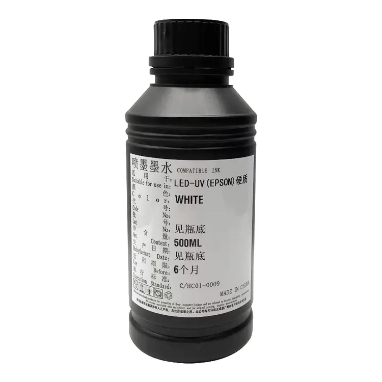 Vernik mürekkep Led UV mürekkep Epson 1390 Epson mürekkep püskürtmeli baskılar için tüm JET UV yazıcı