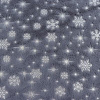 2025 PV velours estampage à chaud flocon de neige tissu en peluche Polyester doux pour la décoration de noël vêtements oreillers jouets couvertures