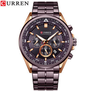 Vente en gros CURREN 8399 Montre pour homme Montre à quartz sport de luxe pour homme avec date Chronographe Montre-bracelet étanche pour homme - Product Image 5