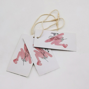 Etiquetas colgantes y etiquetas/Camiseta Etiqueta colgante blanca Etiquetas de precio de papel redondo para ropa - Product Image 1