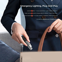 Cable Multifuncional Tipo-C con Cargador, Linterna, USB 2.0, Carga Súper Rápida de 240w, Cable de Datos 4 en 1