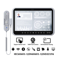 Conception robuste de 15.6 pouces Android 13 Terminal d'infodivertissement médical de chevet PC Tablette médicale antibactérienne avec ports HDMI RJ45