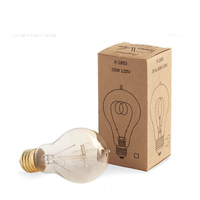 Vente en gros de boîtes d'emballage en papier kraft brun Boîtes d'ampoules LED en carton Emballage de lampes Boîte d'ampoules avec logo personnalisé