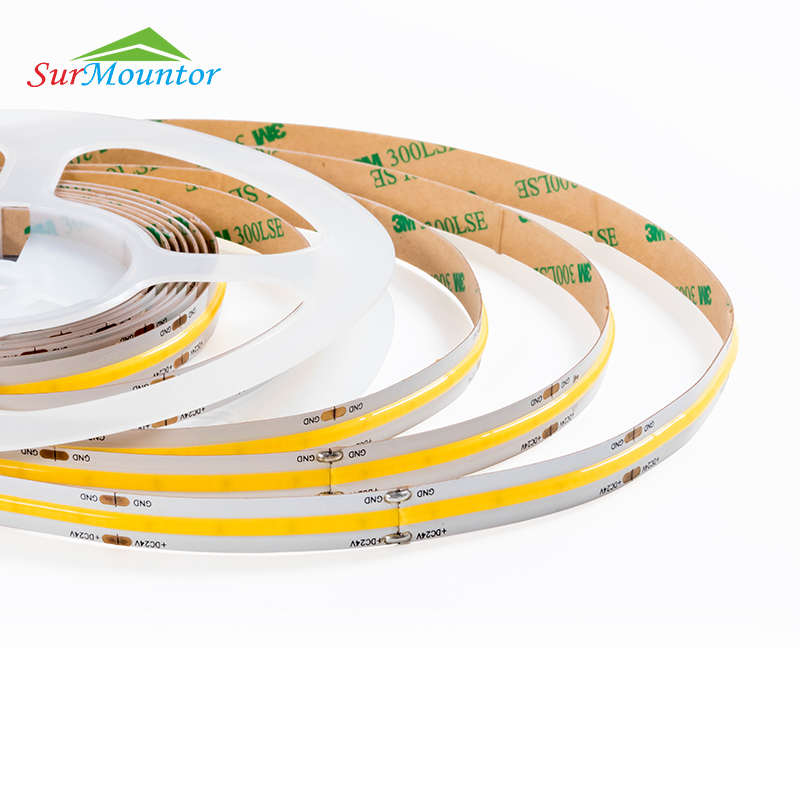 528 chips 10W/M tiras led metros Flexible LED Tape Light 24V 4000K el rollo de luces LED de tira Light COB LED Strip