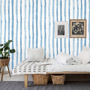 Rivestimento Murale a Strisce, <span class=keywords><strong>Carta</strong></span> da Parati <span class=keywords><strong>Adesiva</strong></span> Contemporanea in Vinile <span class=keywords><strong>per</strong></span> Pareti, Camera da Letto, Decorazione Casa - Product Image 4