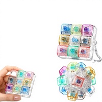 Halloscume – Lot de 5 porte-clés anti-stress en EVA pour adultes, unisexe, 5 styles, pour le bureau et la maison