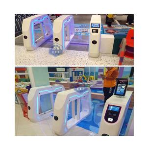 Torniquete de Parque de Atracciones, Puerta de Control de Entradas, Puerta Rápida para Exteriores, Barrera Óptica con Código QR, Barrera de Solapa de Acero Inoxidable 304 de Alto Flujo - Product Image 6