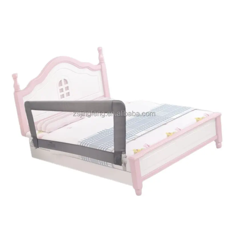 Factory Price Kids Bed Guards Rail Easy To Fold European Travelling Toddler Bed Rails Guard No Corner 150cm Baby Bedrail