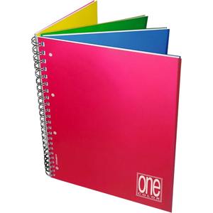 Cuaderno Espiral de un Solo Color, 4x4, 120+4 Hojas A4, Líneas Surtidas - Product Image 1