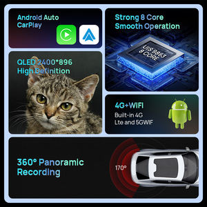 12.3 pouces pour écran QLED universel autoradio <span class=keywords><strong>Android</strong></span> Octa Core voiture stéréo DVD GPS Navigation Carplay <span class=keywords><strong>Android</strong></span> <span class=keywords><strong>Auto</strong></span> 4G WIFI GPS - Product Image 3