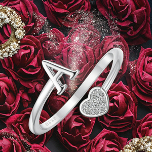 เครื่องประดับชั้นดี ชุบโรเดียม เงินแท้ 925 แหวนหมั้นและแต่งงานสำหรับผู้หญิง ประดับเพชรซิร์คอน ทันสมัย - Product Image 3