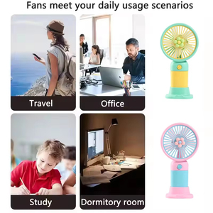 Venta al por Mayor de Nuevos y Lindos Ventiladores USB Portátiles con Diseño de Frutas y Flores, Recargables, Productos Inteligentes para el Hogar - Product Image 4