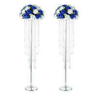 Support de fleurs en métal doré, centre de table de mariage, vase en cristal, décorations de table pour la maison, fête, événement, personnalisable