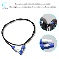 Accessoires de scène AICPOSE, câble DMX du fabricant, câbles d'alimentation AC Powercon entrée et sortie