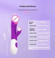 Vibrateur Lapin Rechargeable USB 20 Modes Stimulateur Clitoridien Point G Étanche Sensation Réelle Jouet Sexuel pour Femme