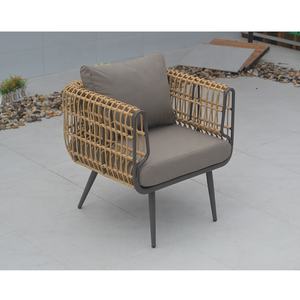 Juego de muebles de sofá de ratán para jardín al aire libre de aluminio para sala de estar, patio, Hotel, silla de cuerda, muebles de <span class=keywords><strong>Ratan</strong></span> - Product Image 6